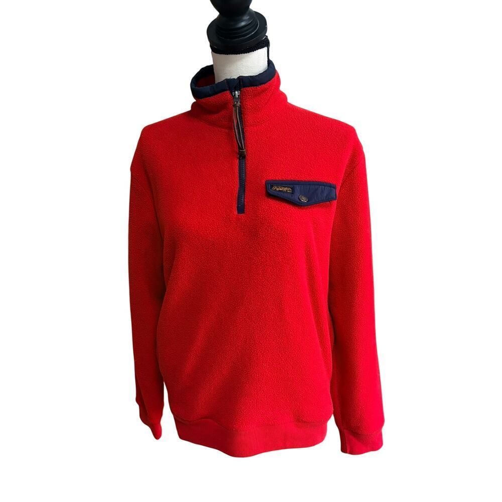Polo Ralph Lauren Red Fleece Half Zip Pullover Men’s S